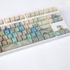 Qianli Jiangshan Keycaps Chinese Style Ancient Oil Painting Style Keycaps Side Engraved Translucent Original Pbt Keycaps 120Keys