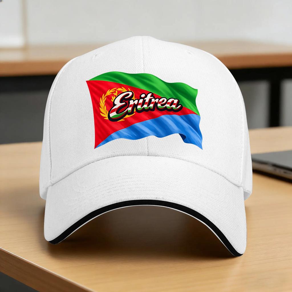 Eritrea Flag Sun Baseball Cap Summer Women Unisex  Design Trucker Hat High Quality Vintage Kpop Rock Snapback Cap