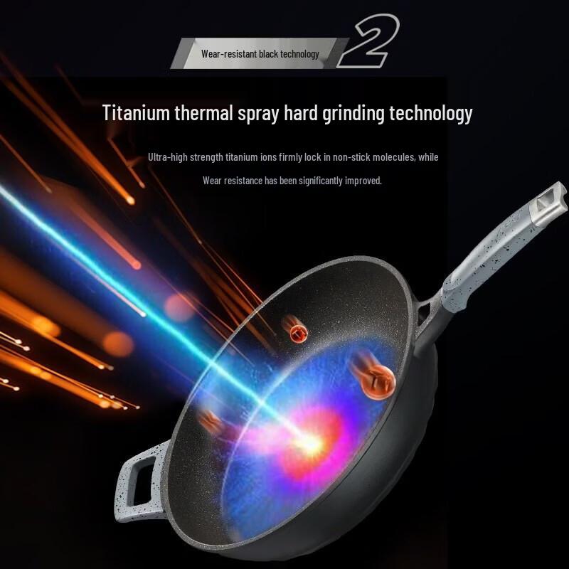 ASD Magic Stone Non-Stick Stir-Fry Pan