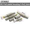 10PCS DC Connectors 5.5x2.1mm 3.5x1.3mm DC Power Plug Male Female Jack Socket Panel Mount DC Power Adapter Connector 5.5*2.1