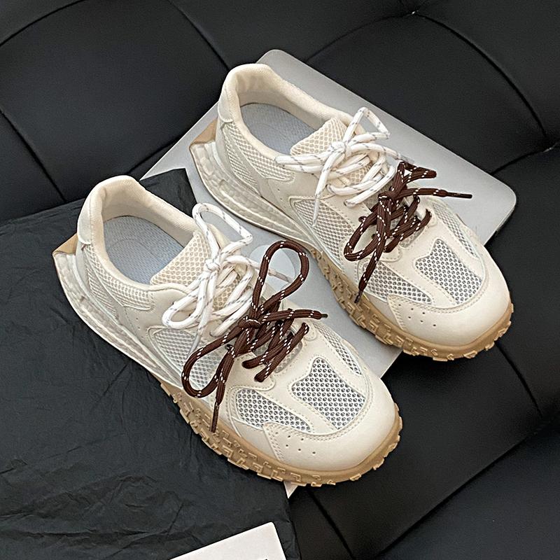 

Fashion Lace-up Sneakers for Women 2024 New Hot Sale Summer Low Heel Ladies Shoes Wear-resistant Rubber Women s Vulcanize Shoes