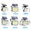 New 288/318/106LED Solar Light Outdoor Super Bright Solar Powered Light Motion Sensor Led Security Wall Light Waterproof Garage