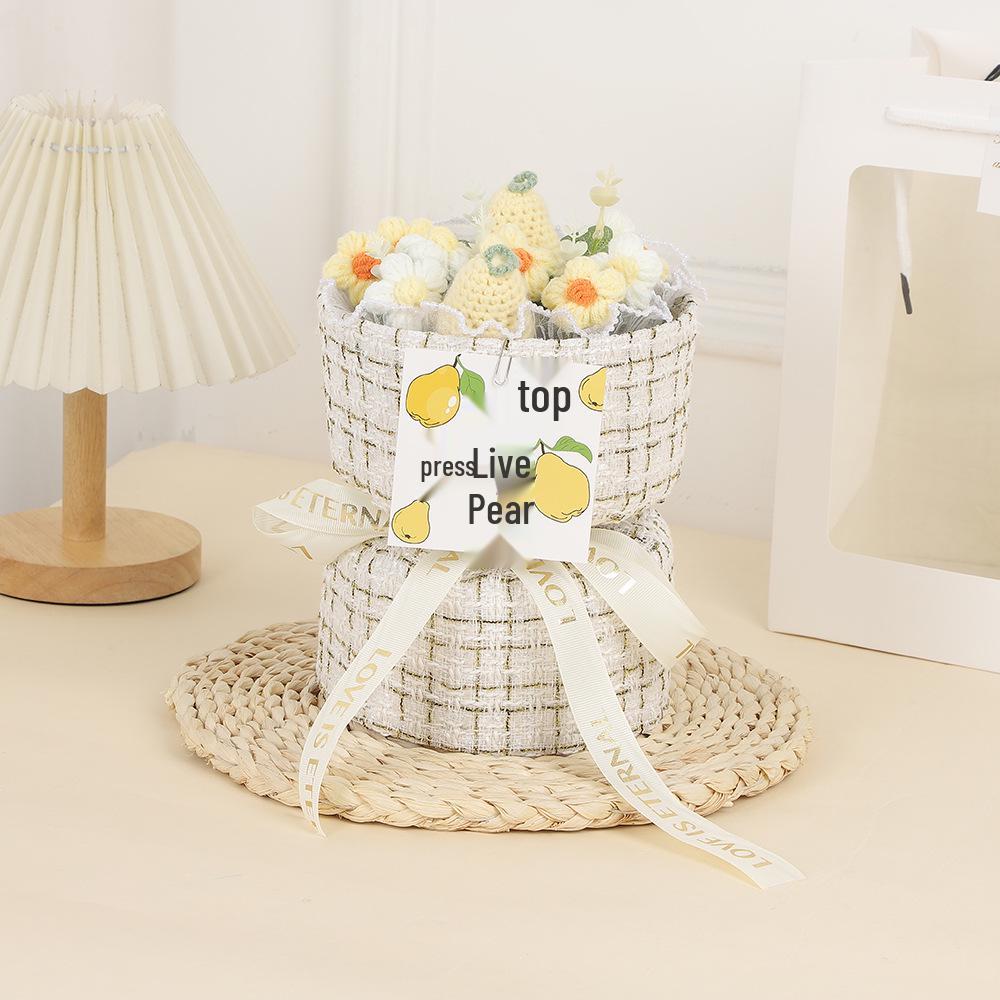 Sunflower Knitted Bouquet: Inspirational Graduation Gift for Gaokao & Zhongkao