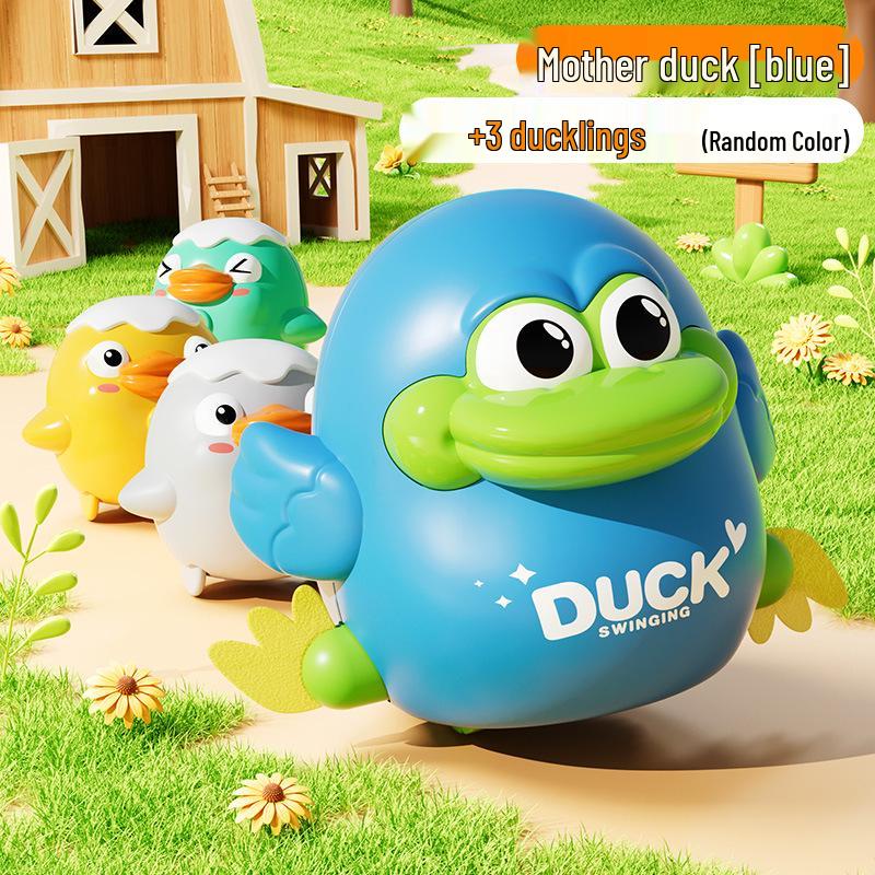 Douyin Trending Wind-up Wiggling Magnetic Chick Toy - Early Education Crawling Companion