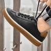 Fashion Men's casual high-quality board shoes Comfortable minimalist sports style Work and party Outdoor street Black and White lace-up