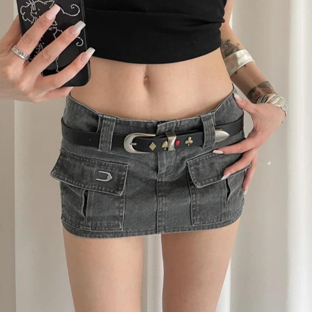 Punk Style Rivet Waistband PU Leather Dress Jeans Belt Fashion Y2K Waist Belt  Spicy Girls
