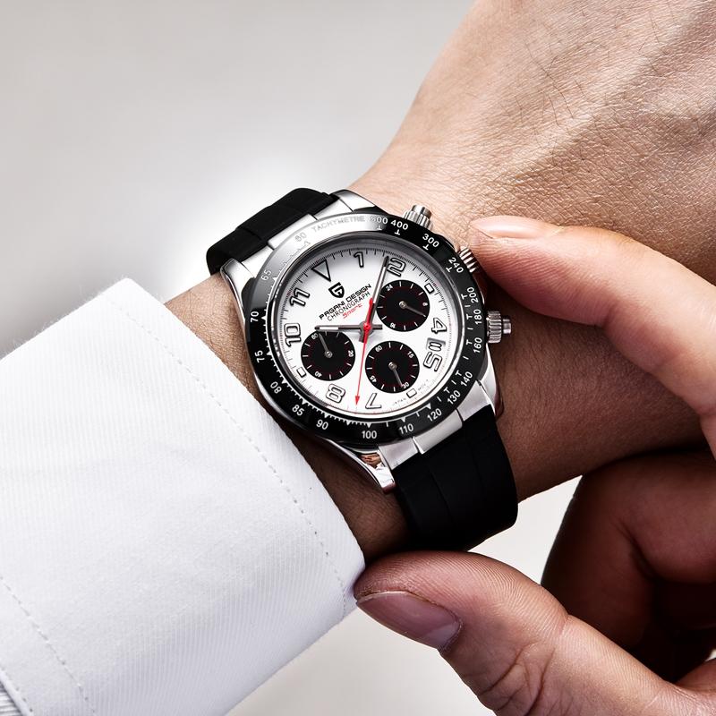 Pagani Design Sport Wristwatch For Man Top Brand Stainless Steel Waterproof Clocks Men Watch Military Quartz WristWatch