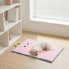 Quilted Dog Mat Carry Handle Padded Soft S Oval