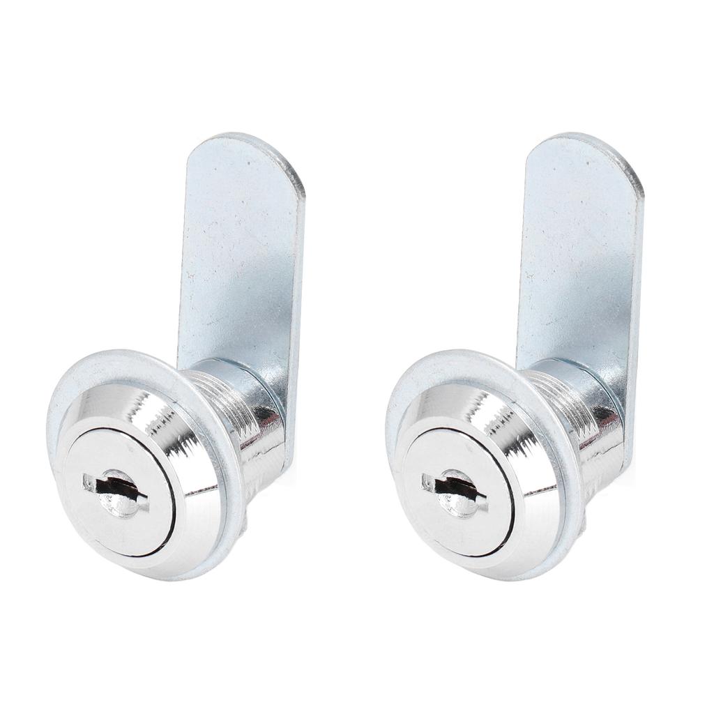 2pcs Cylinder Cam Locks RV Compartment Lock Keyed Alike Cam Locks Tool Box Replacement Hardware