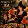 2 Chapeaux de Sorcière d'Halloween, Chapeaux de Magicien Pliables, Convient Pour Halloween, Cosplay, Fêtes, Et Port Quotidien en Automne