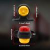 Ygmylandbb Truck LED Side Marker Lamp, 2 LED Double Sided Luminous, Shoulder Light, Side