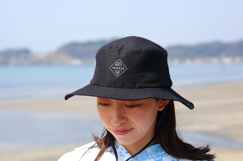 Tabarua UV Eco Recycled Hat TM2008 BLACK 59cm Unisex Hat for Surfing UPF50+
