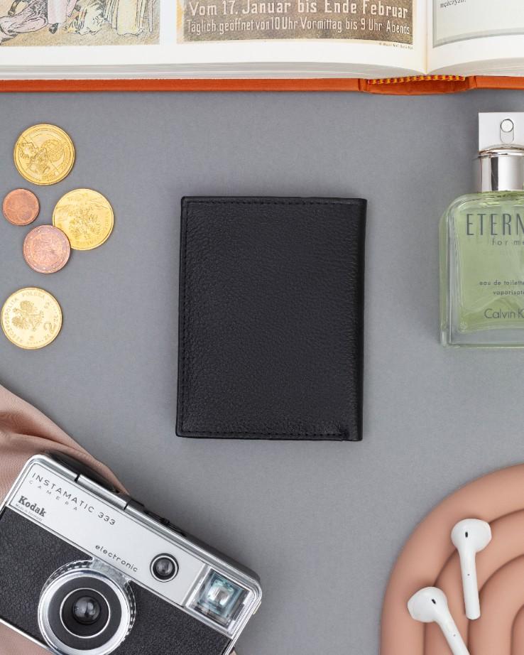 Leather Card Case TW-01-PDM-BP-9076 Black