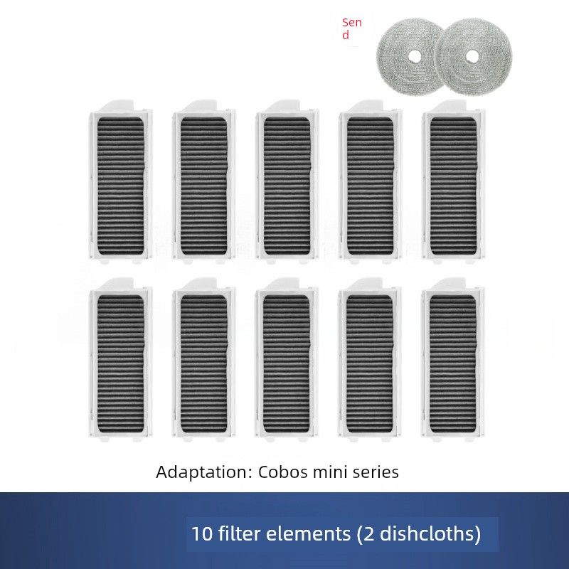Applicable To Ecovacs Dibao Mini Sweeping Robot Accessories Side Brush Rag Dust Collection Bag Rolling Brush Filter Consumables