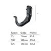 Brown Gutter Bracket System 75 : Robust Fixation