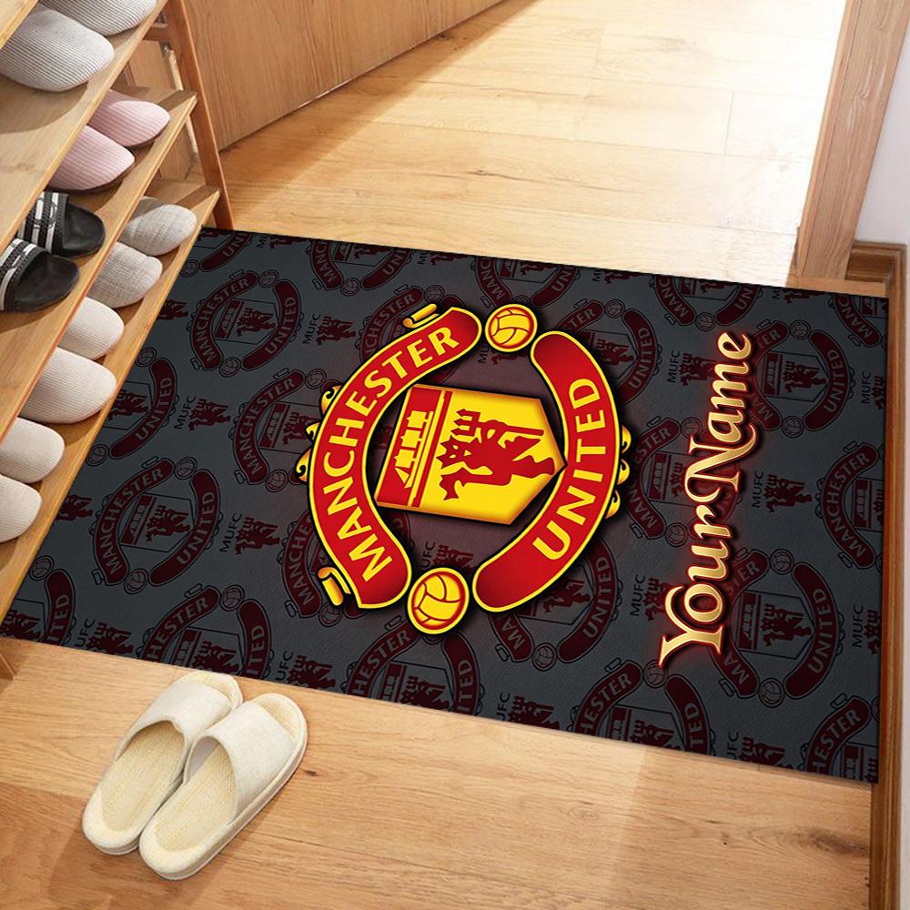 Manchester Customizable Name Floor Rug Office Rug Design for Hallway Decorate room Dining Room Kitchen Anti-slip Rug Office home decor