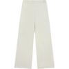 FILA 2023 Autumn New Knit Loose Simple Fashion Casual Wide Leg Pants Women bottoms Milk-White F11W339612F-IV