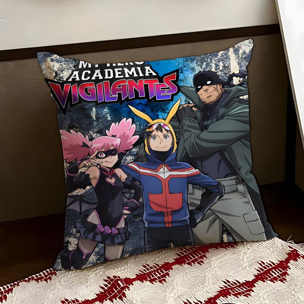My Hero Academia VVigilantes Cushion Cover Reversible Soft Durable Pillow Cover Home Car MultiScene Use for Daily Comfort