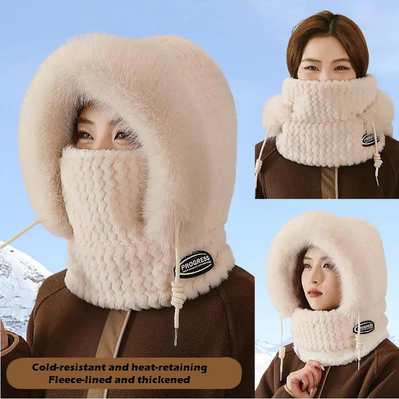 Winter Balaclava Scarf Mask Combo - Windproof Fleece Face Cover for Cycling Skiing Cold Protection