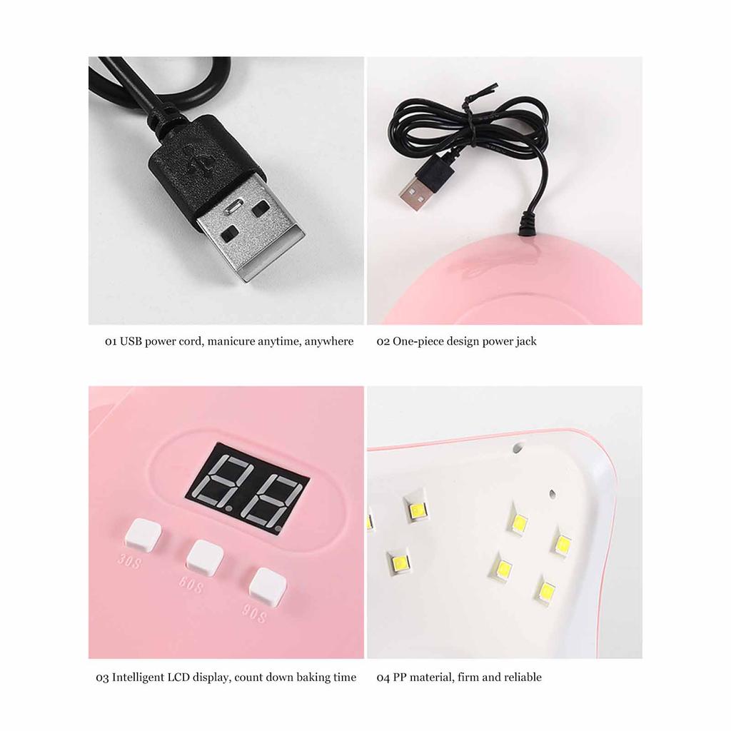 Nail Gel Polish Dryer 54W LED UV Nail Art Curing Light Manicure Light Machine Tool