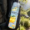 1PC Happy Easter Cute Chick Bunny Print 750ml Color Plastic Sports Water Bottle Leakproof Flip Straw Lid Suitable for Sports Office Home Use