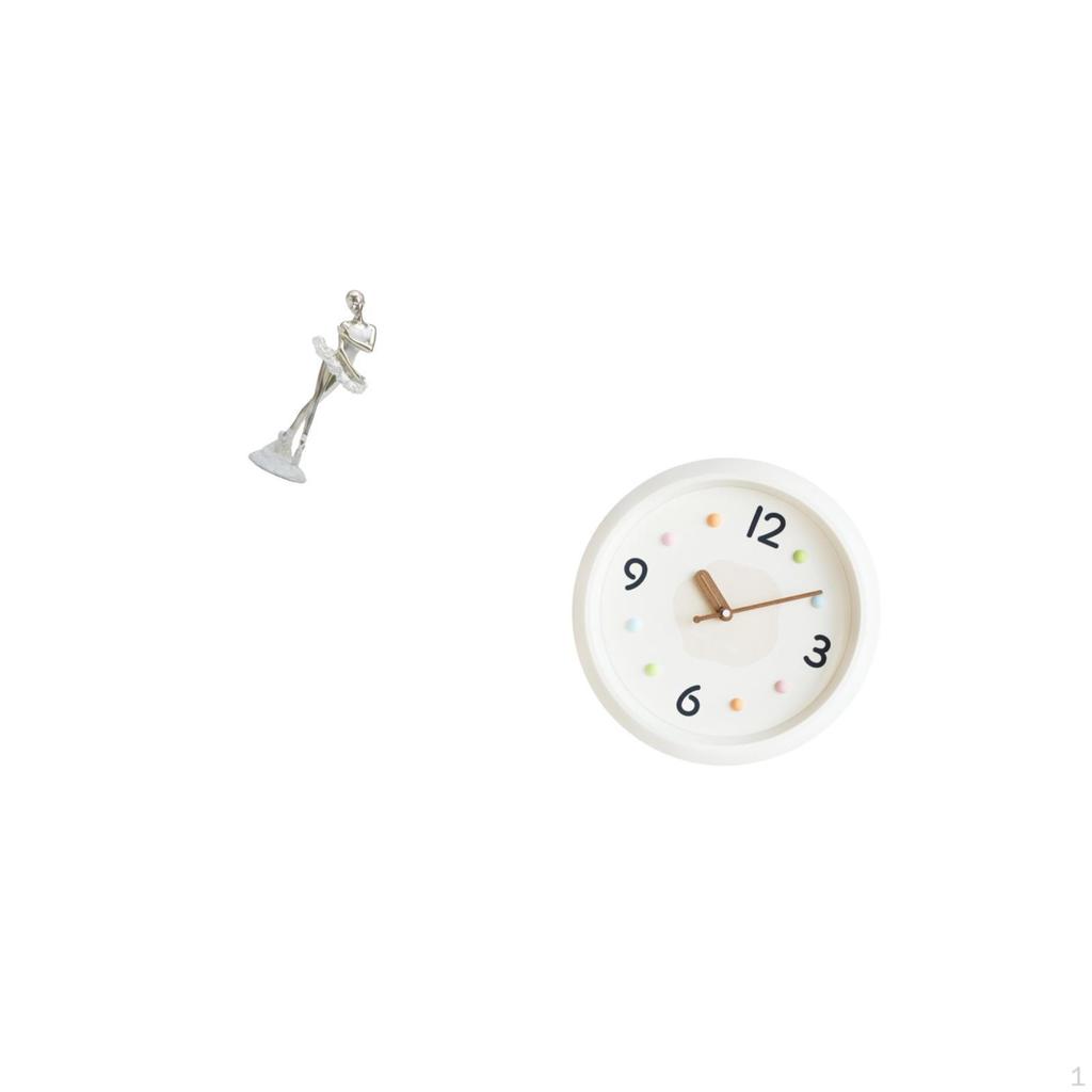 Graceful Dancer Sculpture with Contemporary Clock Design Elegant Art Piece for Bedroom Office And