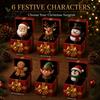 Unique Christmas Gift for Adults Magic Pop-Up Box, Cute Reindeer Santa Claus Gingerbread Prank Funny Birthday Men Women Reusable Spring-Loaded