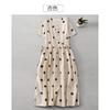 Women's Waist Slimming A-line Skirt Simple Polka Dot Dress MIDI Skirt