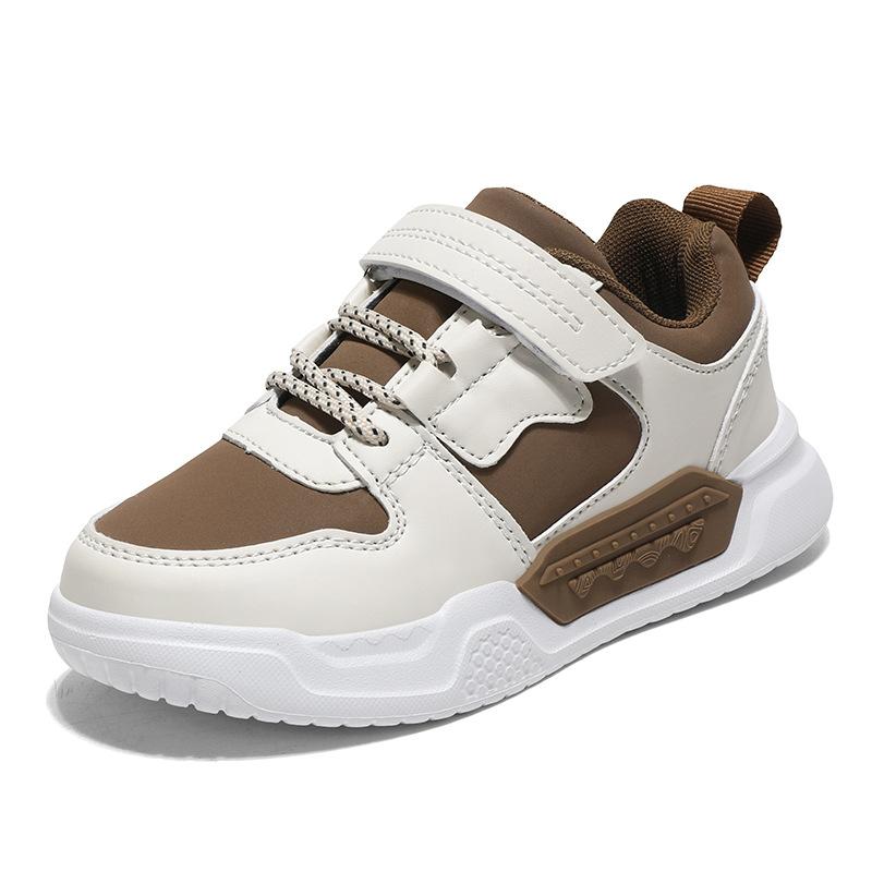 Board shoes new sports shoes little white shoes shoes leather surface girls children middle aged older boys autumn and winter