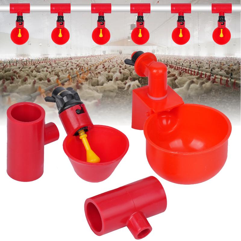 Abbeveratoio Automatico per Polli Tazza per Bere Anatre Mangiatoia per Polli Ciotole e Tazze Abbeveratoi in Plastica per Pollame Forniture per Sistemi Idrici