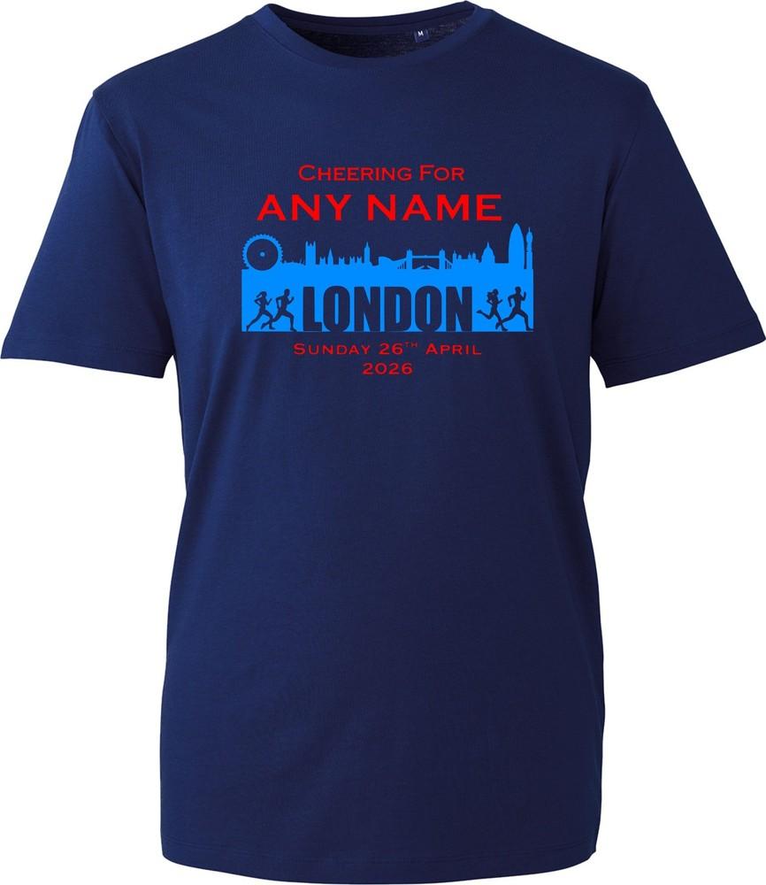 London Marathon 2026 Uk TShirt Support Any Name Running Spectator Unisex Tee S