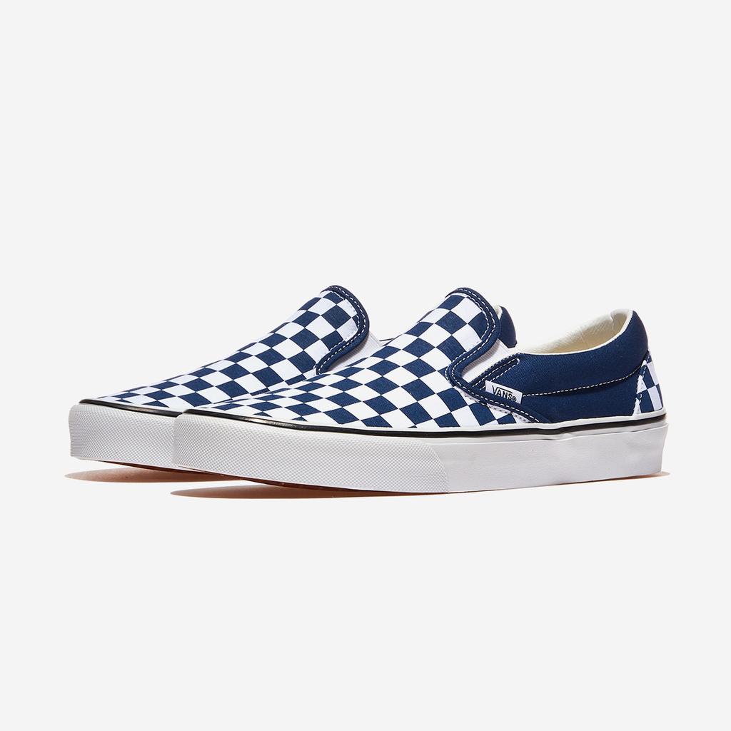 Vans Classic Slip-On - Color Theory Checkerboard Deep Indigo [VN000DAHFOB] [Shipped from Korea] 100% Authentic