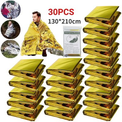 Outdoor Emergency Survival Blanket Waterproof SOS First Aid Gold Sliver Rescue Curtain Foil Thermal Military Blanket