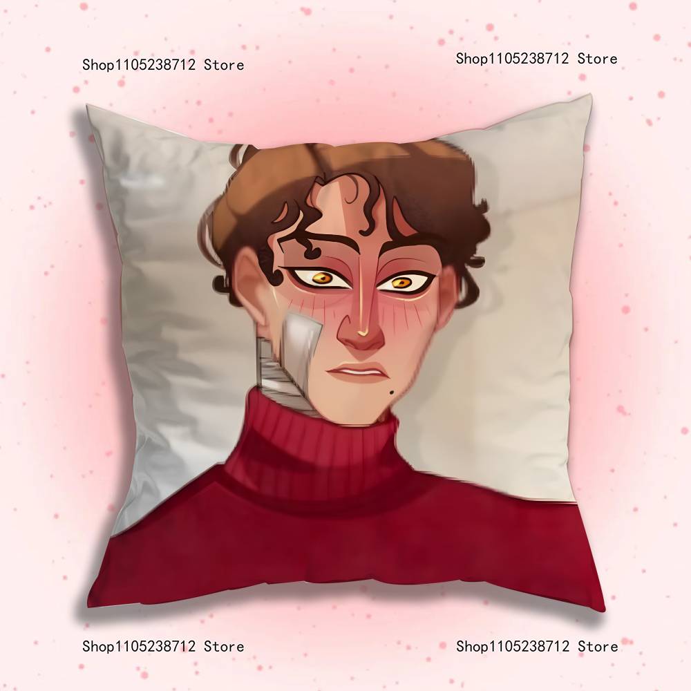 Game D-Dating K-Killmulator Pillow Covers Cartoon Sofa Decorative Home Double-Sided Printing Short Plush Cute Cushion Cover