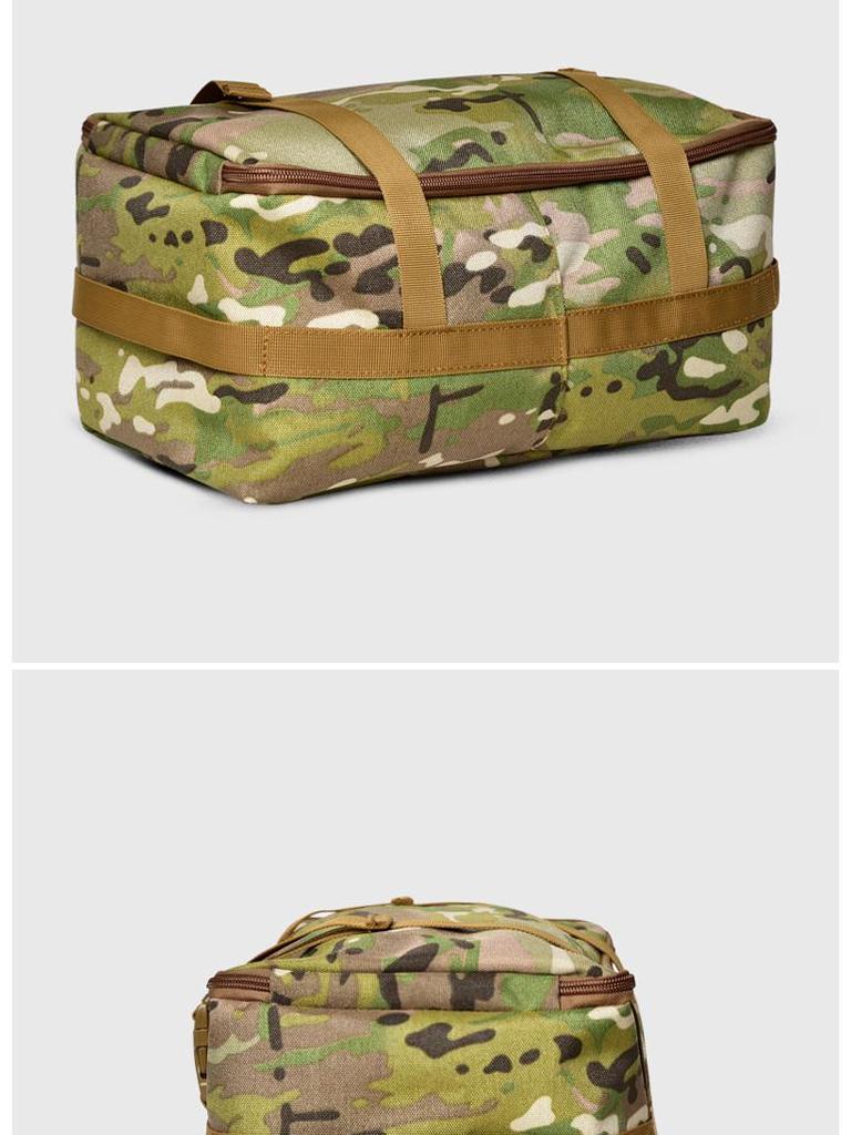 Expandable Outdoor Storage Bag with Luggage Mount, Shoe Pouch, and Sports Pocket