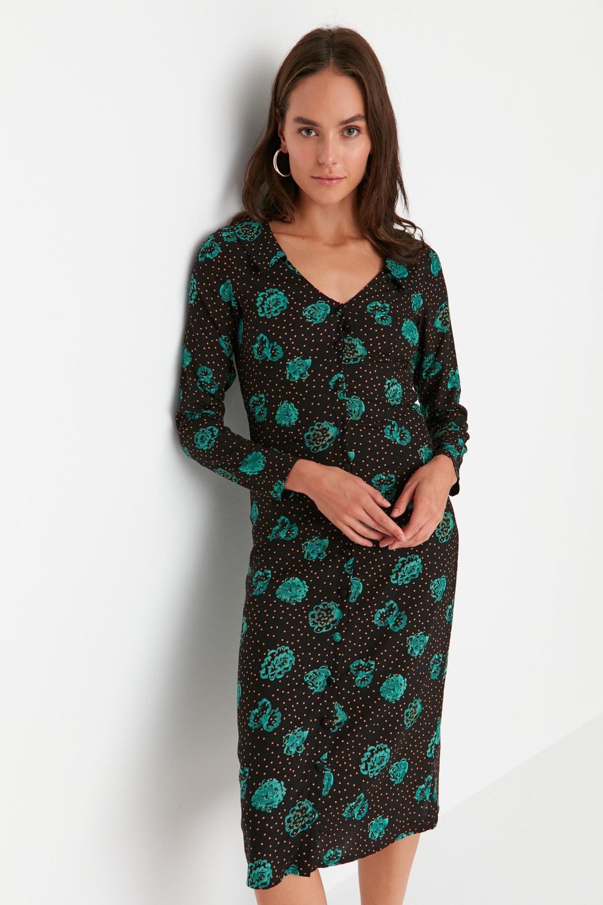 

Платье - Черный - Облегающее