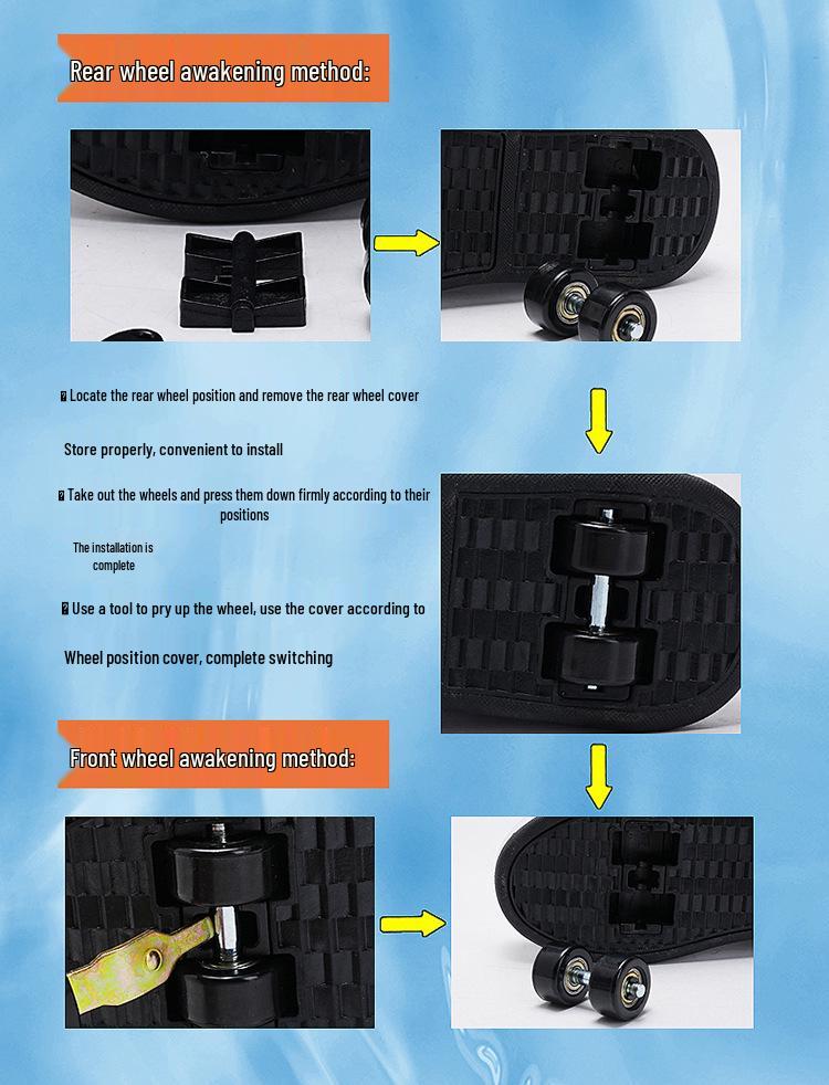 Roller Skate Shoes with Rechargeable LED Lights for Kids and Adults