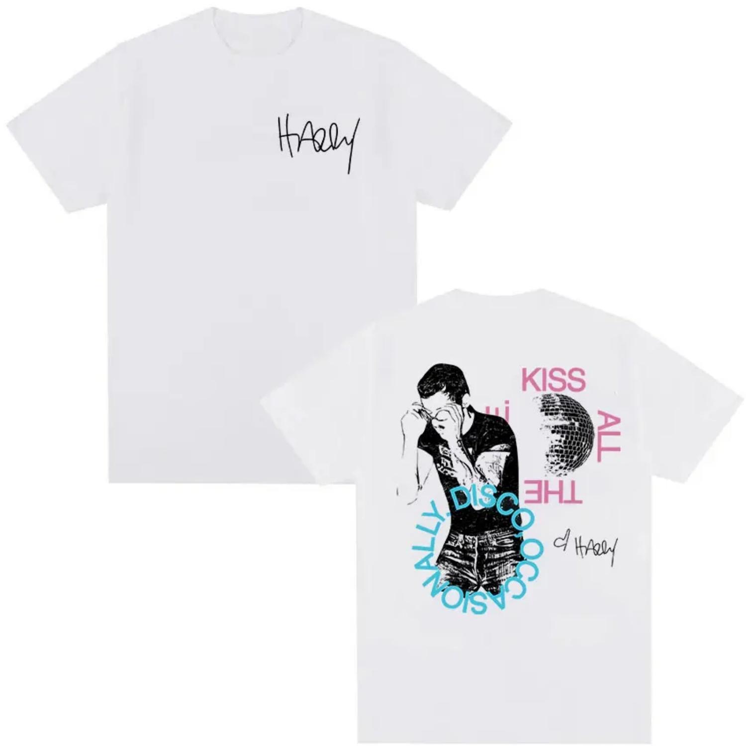 

Harry Styles Merch T Shirt Kiss All The Time Disco Occasionally Tour 2026 New T-shirt Men Hip Hop Retro Cotton Y2K Short Sleeve S