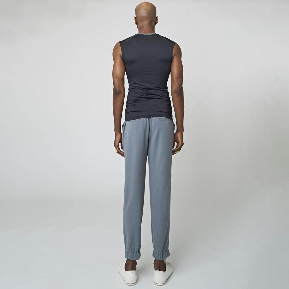 ATHPLATFORM Au32Pt04 Tapered Elastic Waist Jogger Pants_Gray Blue