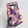 For LG Q61 LM-Q630N Slim Black Soft Silicone Case Luxury Fashion Flower Butterfly Painted Cover for LG K61 Q61 Q 61 Phone Casing