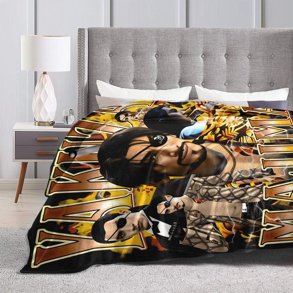 Yakuza Majima Blanket Soft Fluffy Plush Throw Blanket For Girls Boys Couch Bed Flannel Bedspread Bed Cover