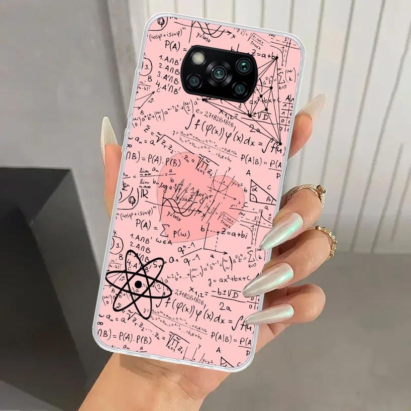 

Physics Chemical Mathematics Phone Case for Xiaomi Poco X5 X6 X7 Pro F7 Ultra M7 Redmi 15 15C 13 13C 12 12C 10 10A 10C 9 9A 9C 9 Redmi 15C 4G