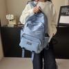Schoolbag large capacity simple backpack new Korean version student fashion lightweight schoolbag casual versatile sports backpack wholesale