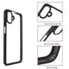 For Samsung Galaxy A07 Case For Samsung Galaxy A07 5G Anti-Shockproof TPU Transparent Black Frame Case For Samsung Galaxy A07 5G