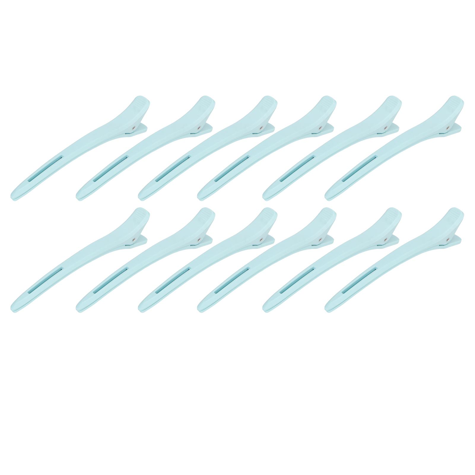 

12 шт. Синий зажим для стрижки волос, укладки, секции, ABS, удобный зажим для позиционирования прически