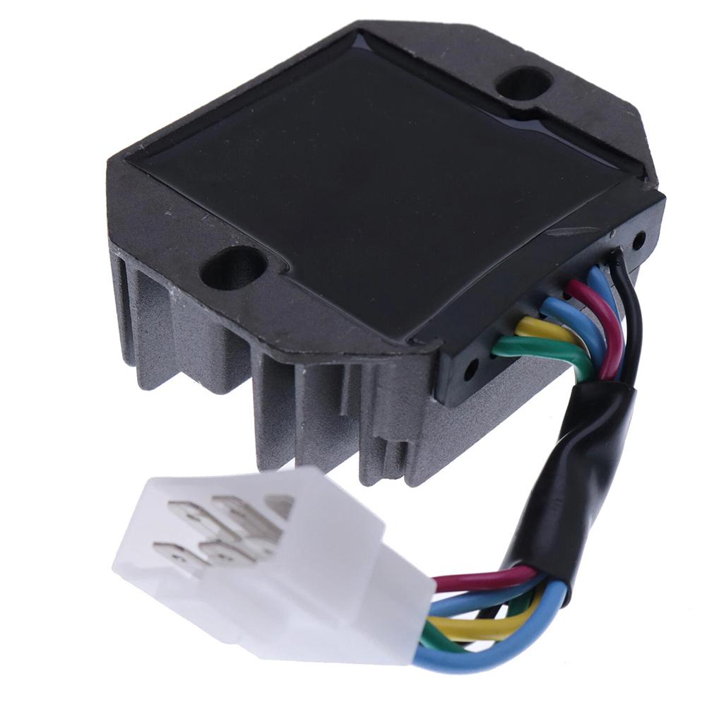 CH15589 12V Regulator Tractor Voltage Regulation 6-wire Connector Metal Construction Stable Voltage Output For JD650