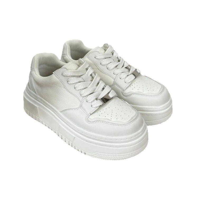 European real soft leather thick-soled little white shoes women's 2025 spring new popular muffin versatile board shoes casual student shoes