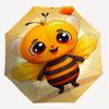 1PC Bee Heart Automatic Open/Close Umbrella with Windproof, 8-Rib Sturdy Canopy, Durable Ribs, Fashionable Design1290A