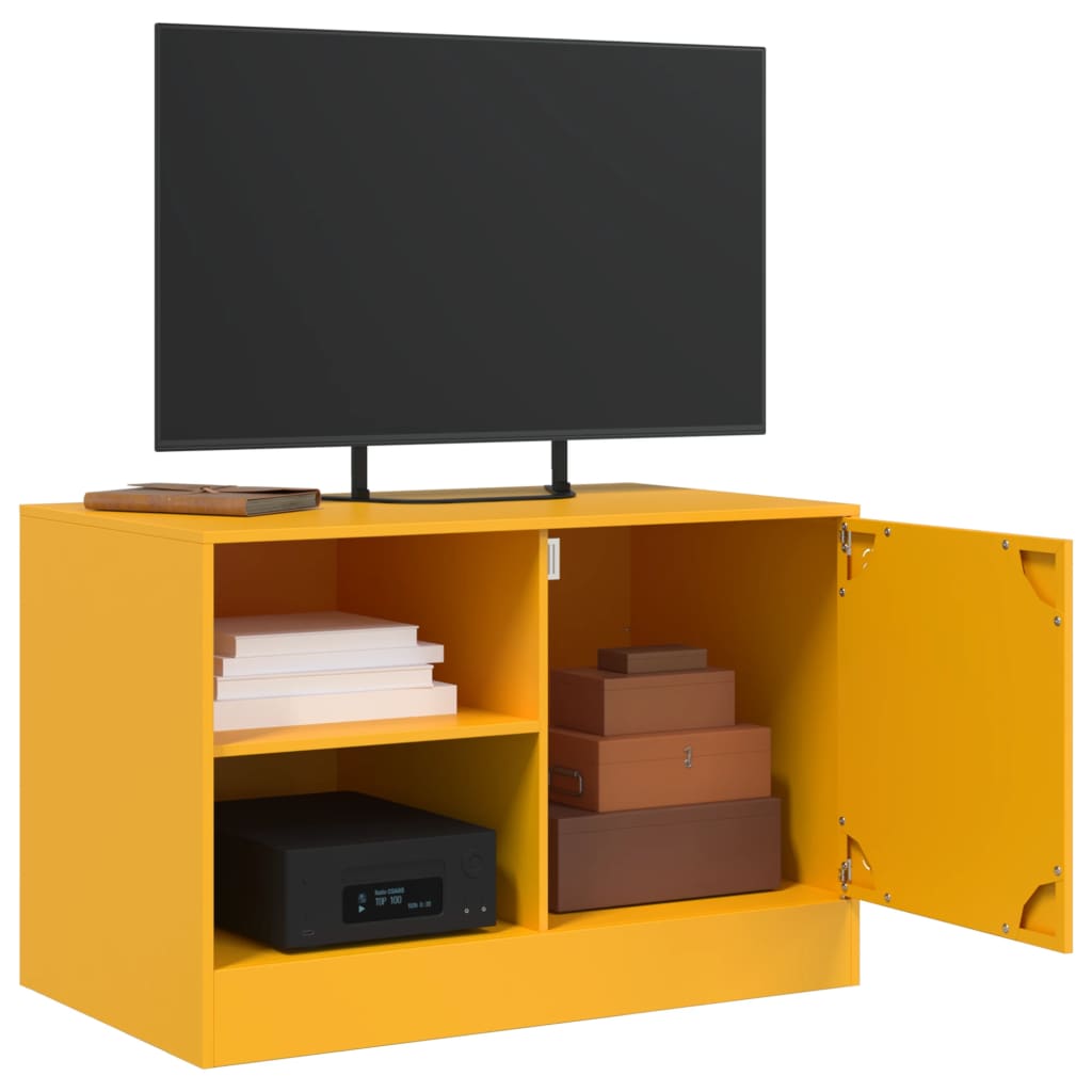 Vidaxl Szafka Pod Telewizor, Musztardowa, 67X39X44 Cm, Stalowa