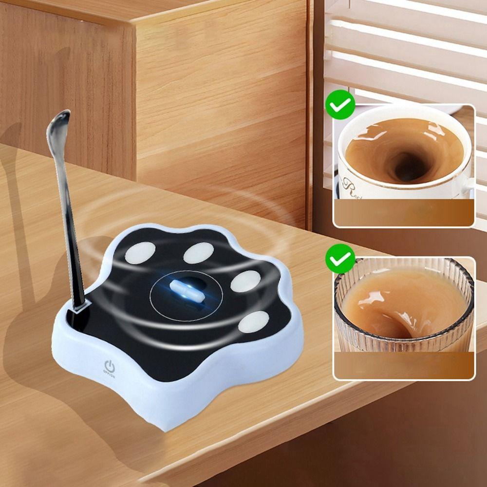 Cartoon Milk Magnetic Stirrer Cat Claw Shape Smart Stirring Base Electric Coffee Blender  Kitchen